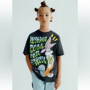 {Zara x Looney Tunes} Bugs Bunny Looking Cool For School T-Shirt - Sz 13-14